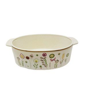 Vintage Lenox Sprite Temperware Magic Garden Oval Veggies Serving Bowl USA Made
